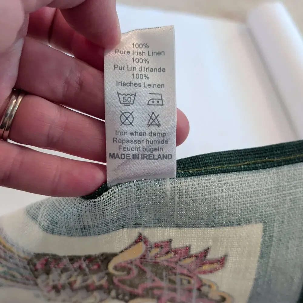 Ulster Weavers 100% Pure Irish Linen Dishcloth Gaelic Traditional Made Ireland